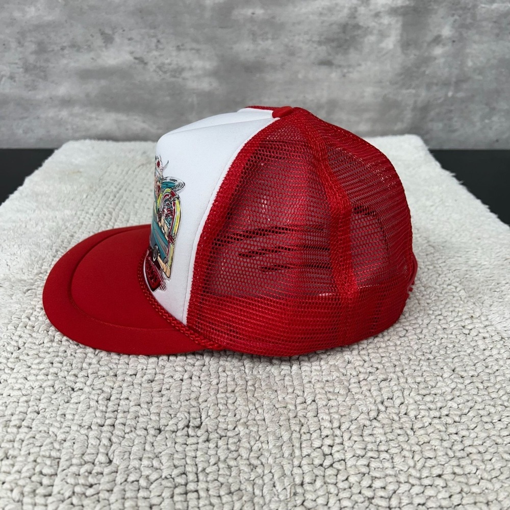 Vintage Chevy Mesh Snapback Trucker Rope Hat OSFA Two Tone Chevrolet Puffy Print - Picture 2 of 6
